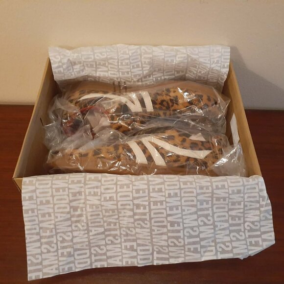 New Steve Madden Shoes - Madrid Tan Leopard Lace Up Sneakers for Women - Picture 8 of 10